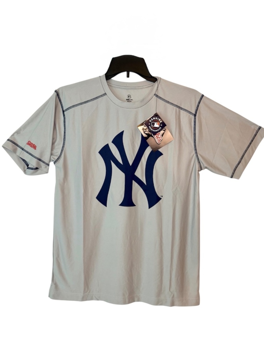 Stitches, New York Yankees MLB, Jersey Shirt, Grey